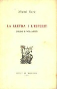 LA LLETRA I L'ESPERIT
