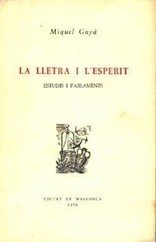 LA LLETRA I L'ESPERIT