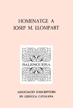 HOMENATGE A JOSEP M. LLOMPART