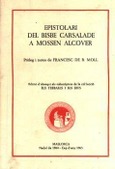 EPISTOLARI DEL BISBE CARSALADE A MOSSÈN ALCOVER