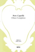 OBRES COMPLETES VOL I -PERE CAPELLÀ-