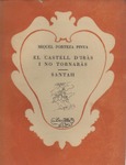 EL CASTELL D'IRÀS I NO TORNARÀS - SANTAH