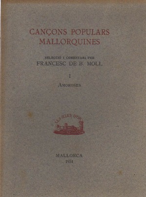 CANÇONS POPULARS MALLORQUINES I